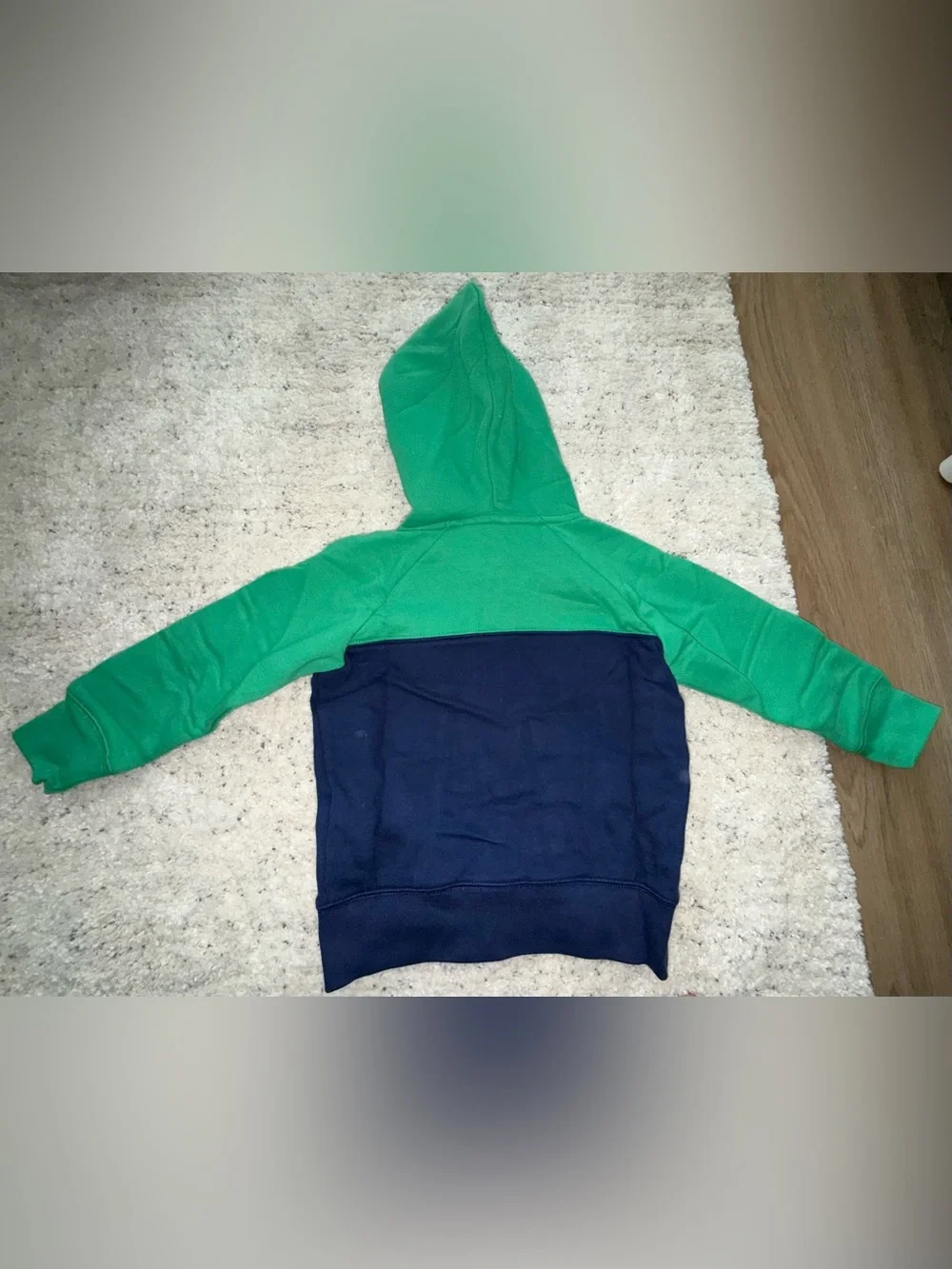 NWT Baby Gap Toddler Hoodie 4 Years Green Navy blue Full Zip Sweatshirt Boys